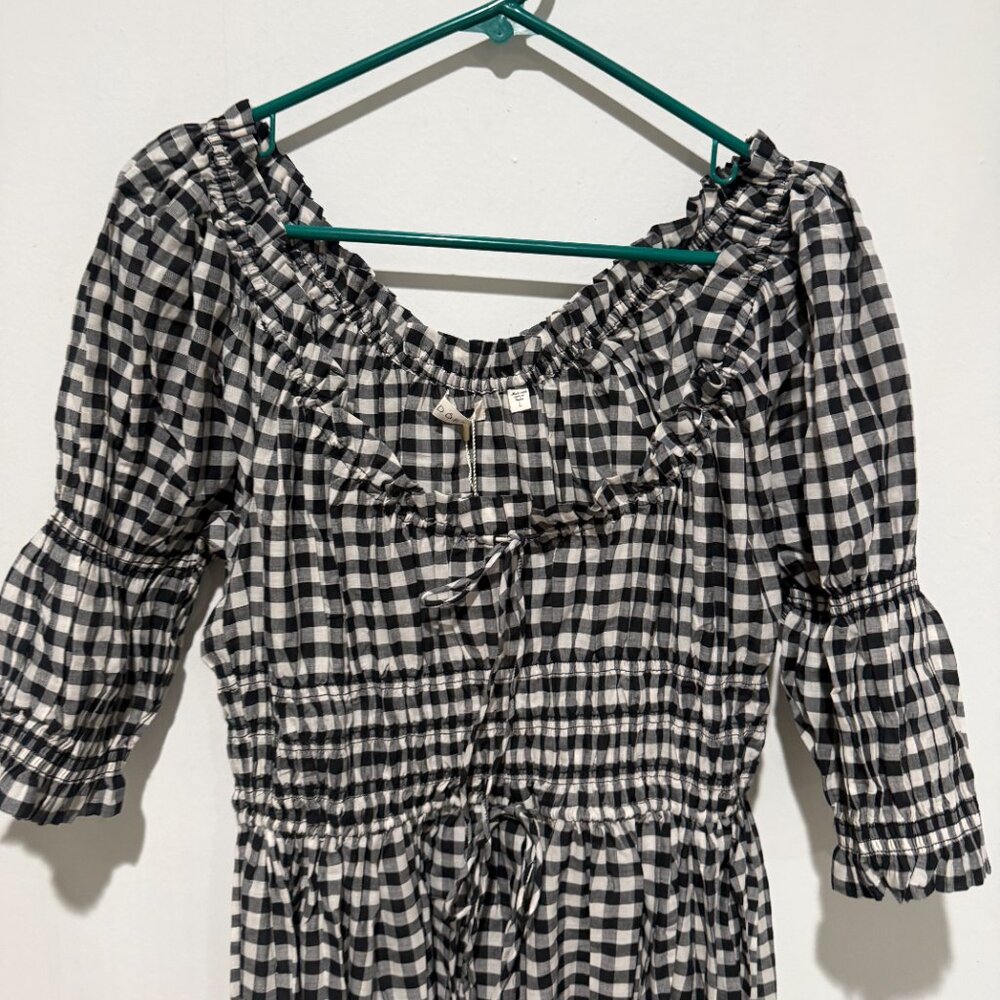 NWT Doen Ischia Classic Gingham Maxi Dress Sz L - Picture 5 of 8